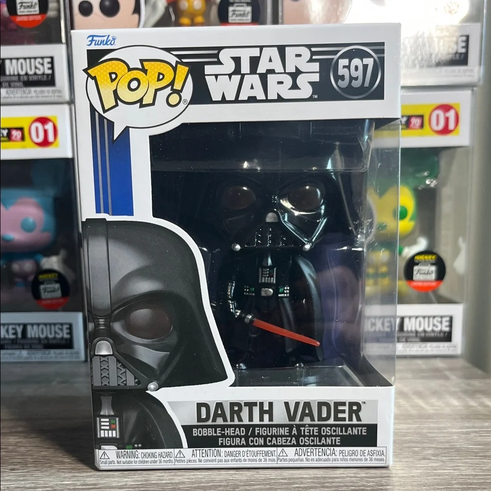Funko Pop Star Wars Darth Vader Black and Red Figure - Picture 1 of 4